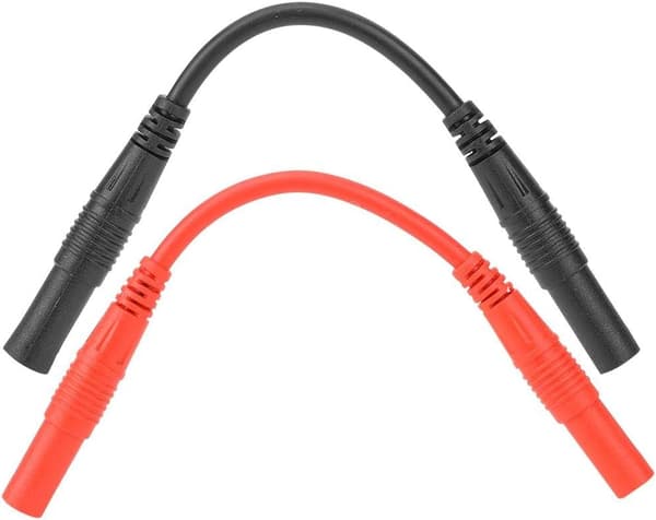 1 par 10 cm 4 mm bananstik kabelledning - Multimeter testledninger