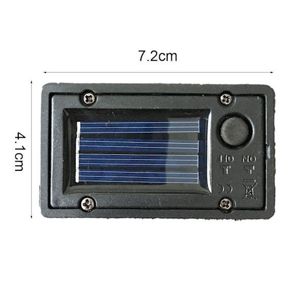 1/2X Rektangulär Ersättning Trädgård Solcell LED Ljus Batteri 2023 Box UK ST blackA One-size 2pcs