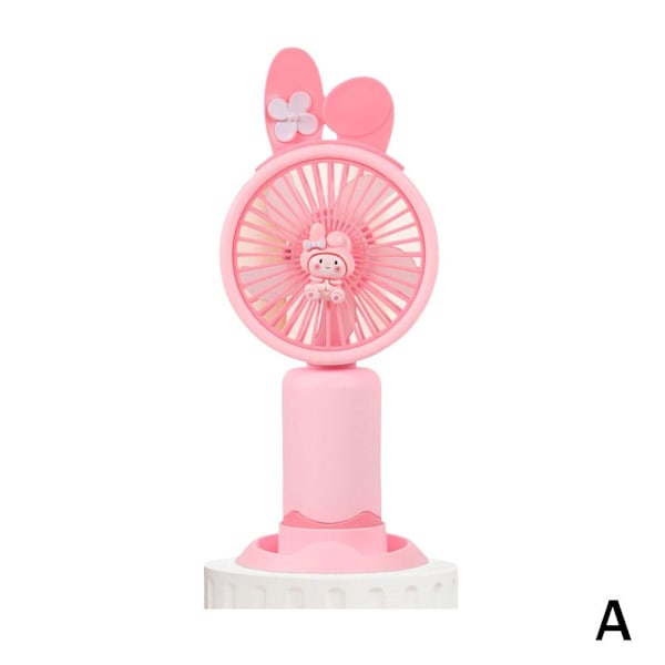 Söt Personlig Mini Fläkt Handhållen Bärbar För Inomhus Utomhus Aktiviteter pink 1pcs