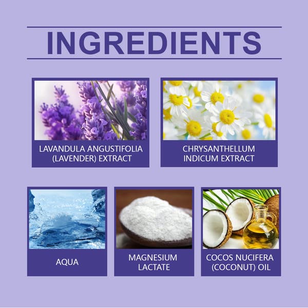 Lavendel Beroligende Søvnspray: Denne spray beroliger og dæmper sindet, forbedrer søvnen, lindrer søvnløshed og fremmer en afslappende søvn.