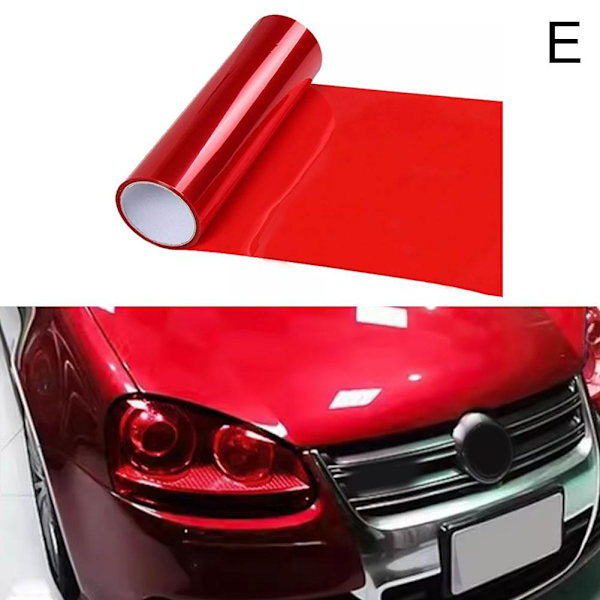Bil Strålkastare Glansig Färgskiftande Film Färgskiftande Broms Ta Red 30cm*60cm One size