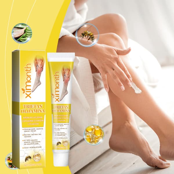 Benkräm - Mild daglig lindring för obehag i benen och massage.