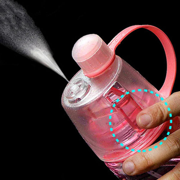 Sportvattenflaska 600mL Mist Spray Vattenkopp Idealisk För Cykling green 600ml