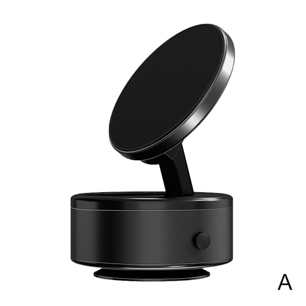 Magnetisk Bilhållare med Sugkopp, 2024 Ny Elektrisk Vakuummagnet Black 1set