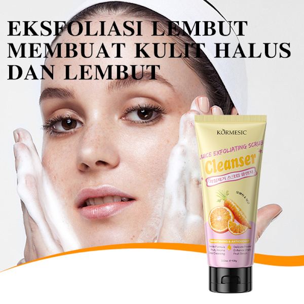 Orange & Gulerod Eksfolierende Rens