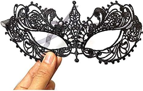 Lyxig maskeradmask för kvinnor i spets