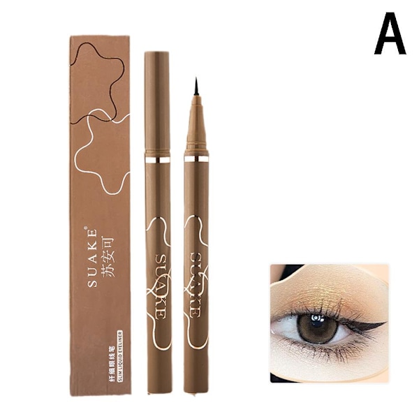Suake 0,05 mm Ultratunn Flytande Eyeliner Penna Vattentät Långvarig Kladdfri Lämplig För Z0s6 1 # Black ONE-SIZE
