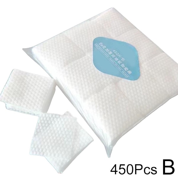 450/500/600 st. Bomullsrondeller för Makeupborttagning, Mjuka Bomullsrondeller Square pearl pattern 450 pieces
