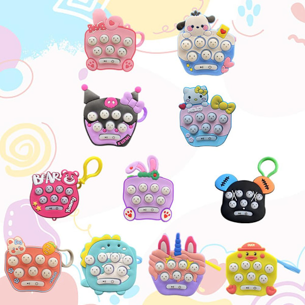 Kreativ Kuromi Push Quickly Barnstressavlastande Spel Machi dinosaur one-size