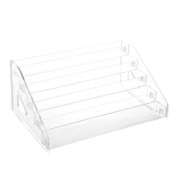 Transparent Akryl Display Rack Flerlagers Nagellack Skrivbord Butik Leksaksförvaring Verktyg Display T1y9 5-layer 1pcs