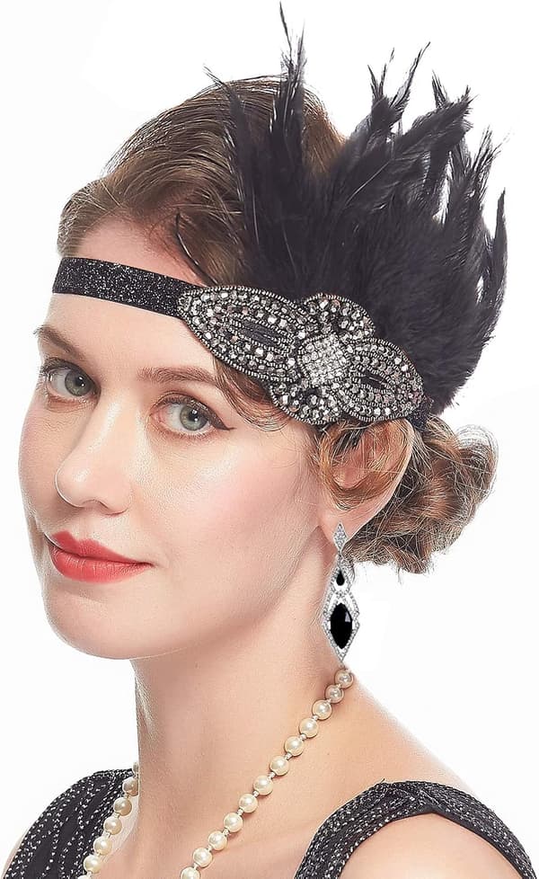 1920-luvun asustesarja naisille - Flapper-panta-asupakkaus