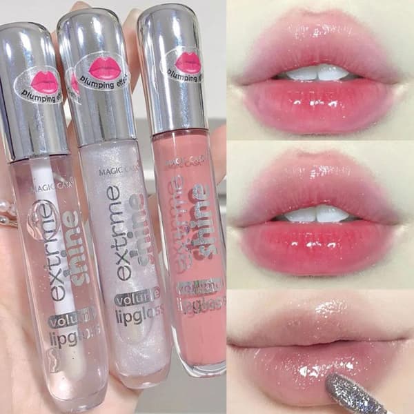 Magic Casa-mirror Lip Gloss Shimmer glitter Langtidsholdbar Makeup Læbe G6