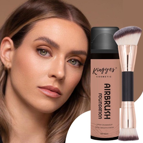 Airbrush Foundation Makeup Spray, Vattentät Full Coverage Foundation✨y light 1pcs