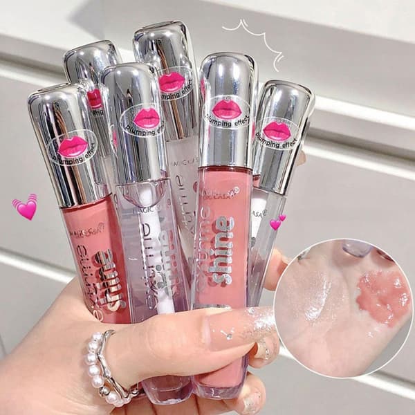 Magic Casa-mirror Lip Gloss Skimmer glitter Langvarig Sminke Leppe G6