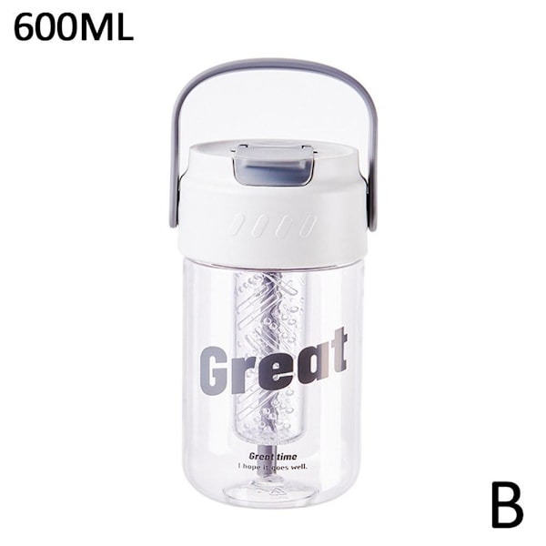 Vattenkopp 600ml Kreativ Enkel Dryck Tonkopp Bärbar green 600ml