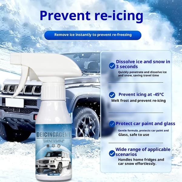 Frontrute Avrimingsspray 120 Milliliter Og Langvarig Biltilbehør