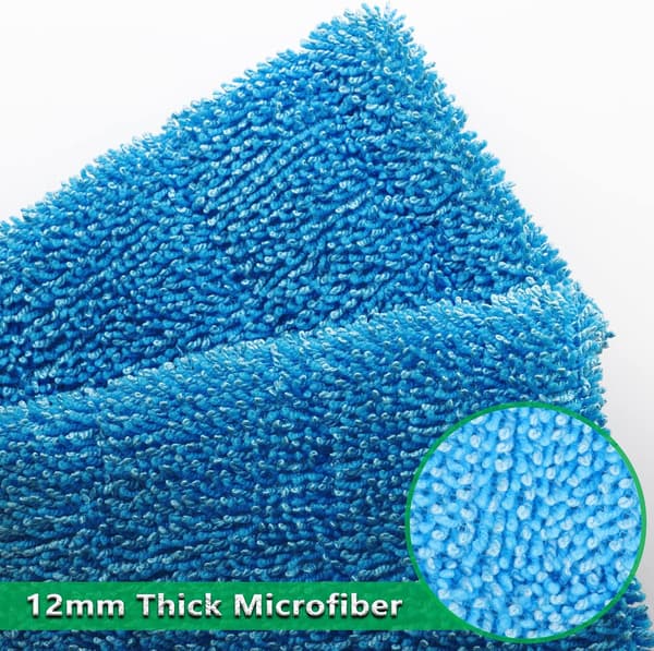 2-pack återanvändbara moppdynor kompatibla med Swiffer Sweeper Mop -