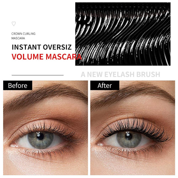 4D Vattentät och svettbeständig mascara Super Long Luxurious Masca