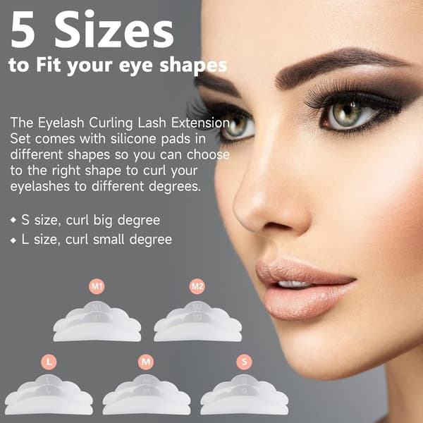 Lash Lift Kit, Øjenvippe Permanent Kit, Professionelt Øjenvippe Curling Lash Extension Sæt, Lim Opgraderet Version, Lash Extensions, Øjenvippe Curling, Semi-Permanent