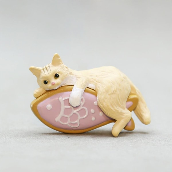 DIY Kant Kattfigurer Simulation Resin Katt Kylskåpsmagnet 4 1pcs