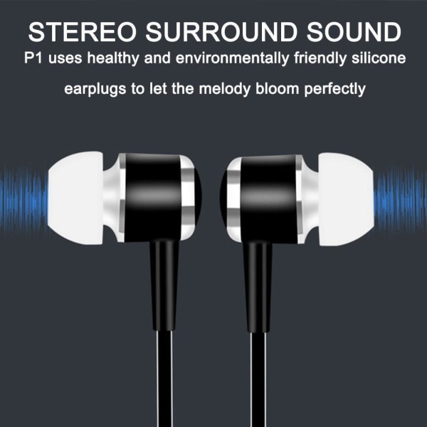 3,5 mm HIFI Super Bass Headset In Ear Earphone Stereo Earbuds M purple One-size