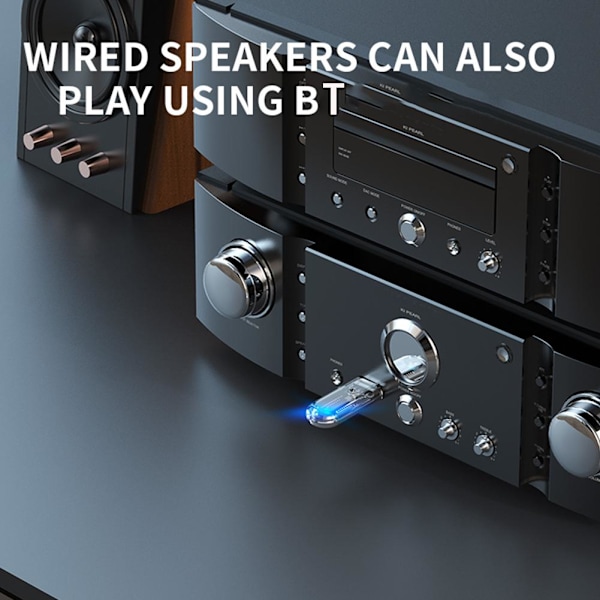 USB Bluetooth 5.3 Trådlös Ljud Musik Adapter Dongel Mottagare Sändare✔✔