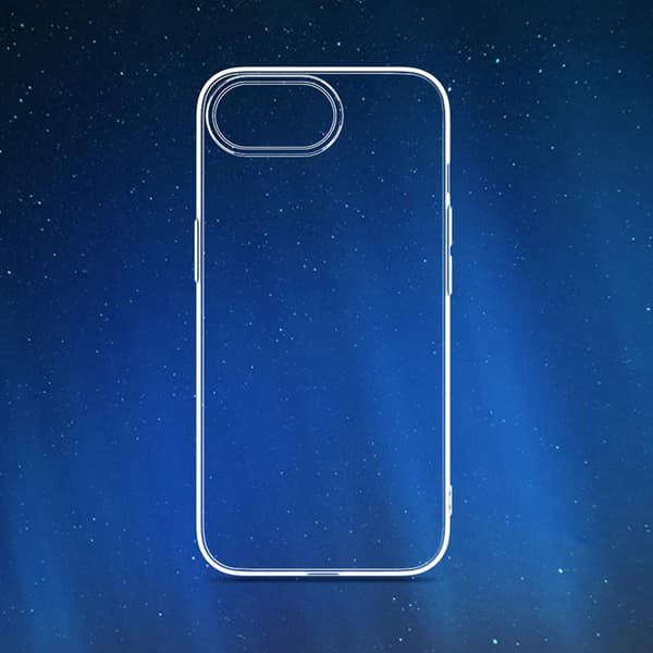 För iPhone 16e Stötsäkert TPU Transparent Mobilskal Snabbt