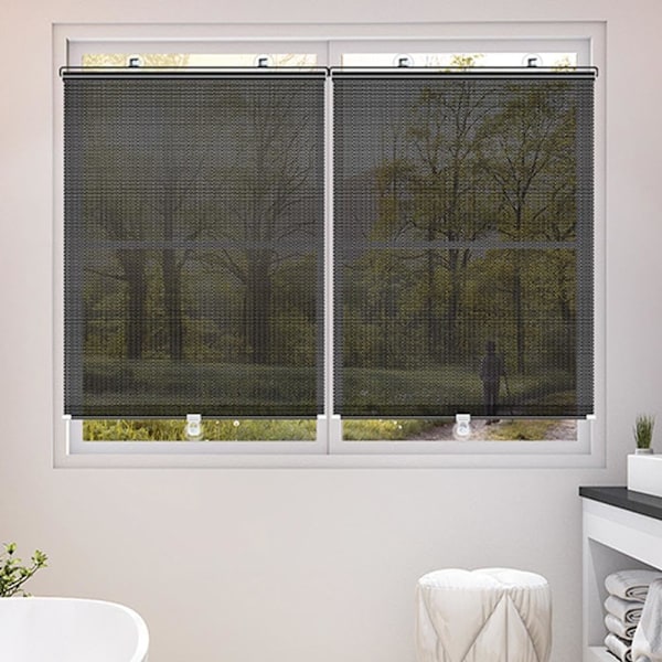 Universal Rullgardin Sugpropp Solskydd Mörkläggningsgardin Bil Sovrum Fönster Kontor Solavskärmning Infällbara Gardiner 40*60cm 1set 2pcs