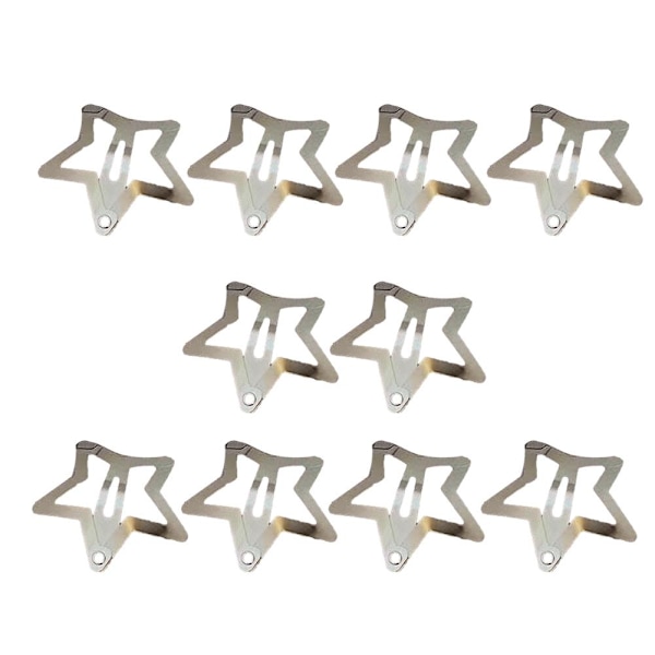 10X Kvinnor Stjärna Hårklämma Hårnål Barrett Stick Bobby Pin Clip Sida W3G0 O1X7