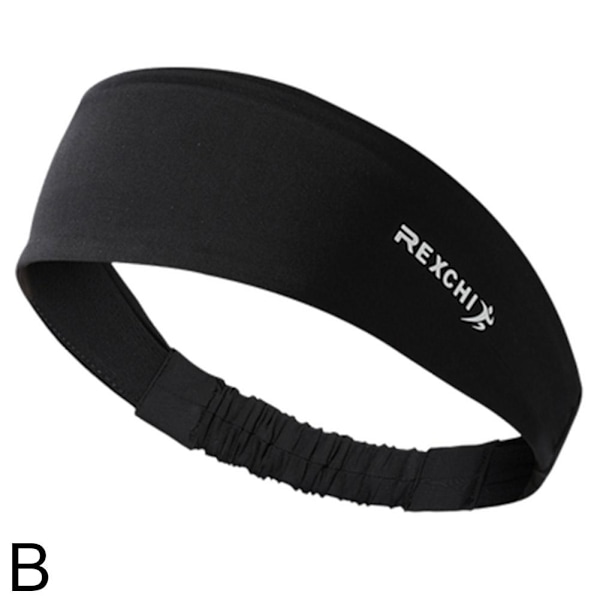 Sport Pannband Yoga Gym Svettband Kvinnor Män Hårband Huvud Pre B One size