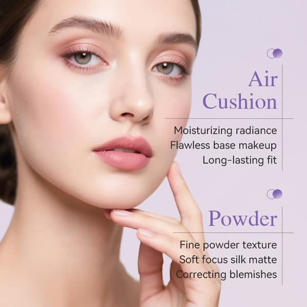 Fuktgivande Dual Effect Air Cushion Concealer Compact Set Moisturizing