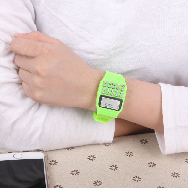 Retro Geek 80s Ovanlig Miniräknare Herr Watch 7 Colo white null