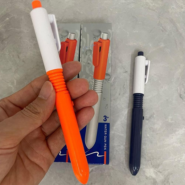 Rolig Tändare Vattenpistol Prylar Bus Eller Godis Skämt Leksak Barn Leksak Stressreducerande Leksak Tryck För Att Spraya Vatten För Festgåvor Present orange one-size