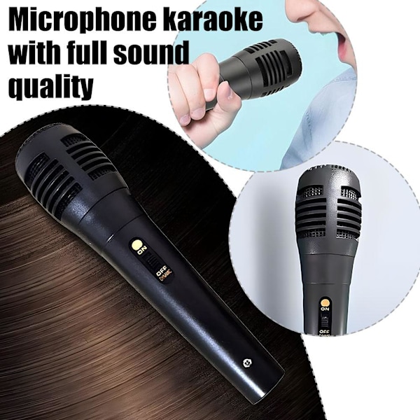 Trådbunden mikrofon Handhållen mikrofon för karaoke Sång DJ Inspelning L