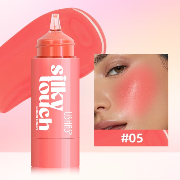 6-farvet naturlig flydende blush