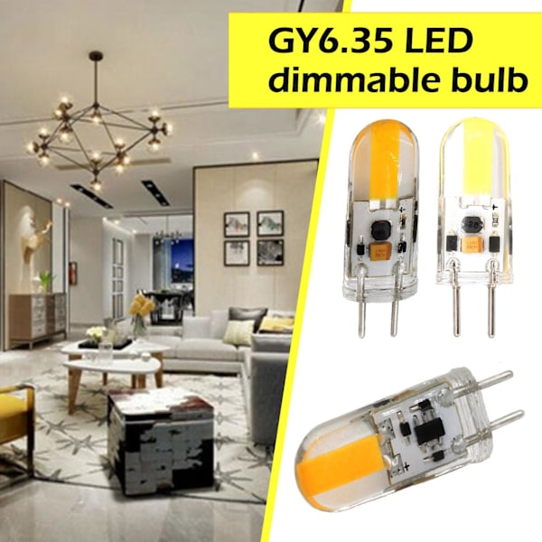 GY6.35 3W 6W LED-lampor ACDC12V Majslampa Dropplampa Chandelier Cold whiteness One-size
