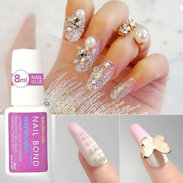 Nagellim UV-lim Manikyr Falska Nagellim Med Snabb Torkning Bästa L0R4