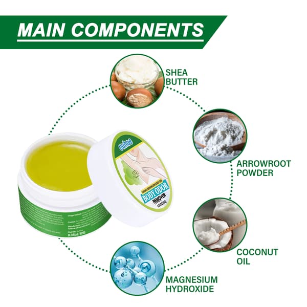 Deodorantcreme til underarme til rensende, deodoriserende og antiperspirant kropspleje.