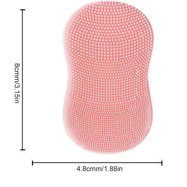 Mini Ansiktsrengöringsborstar Fingermassageborstar Silikon Flexi blue 1pcs