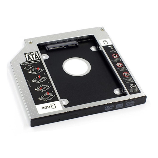 HDD Universal CD/DVD Caddy SATA till SATA Hårddisk GX Adapter Fo 9.5mm One-size