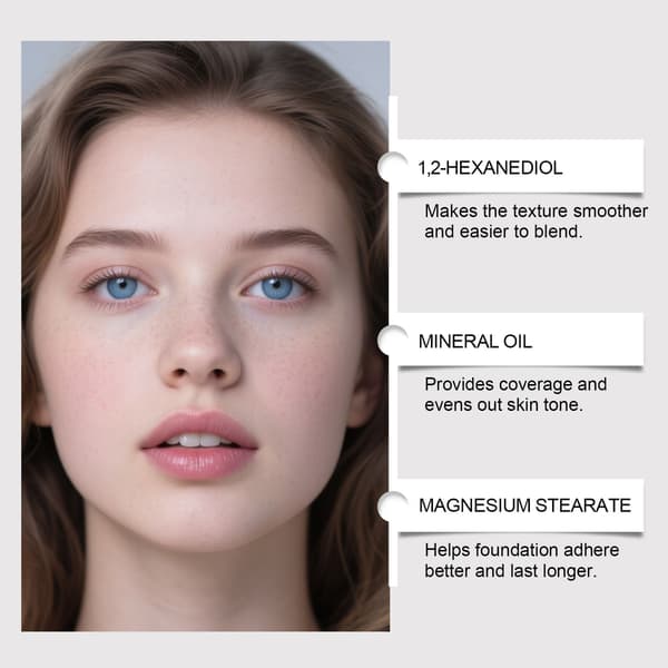 Concealer fargeendrende foundationstift (hudtone) - Hydrerende, tilpassende, lett, langvarig, matt concealer foundationstift