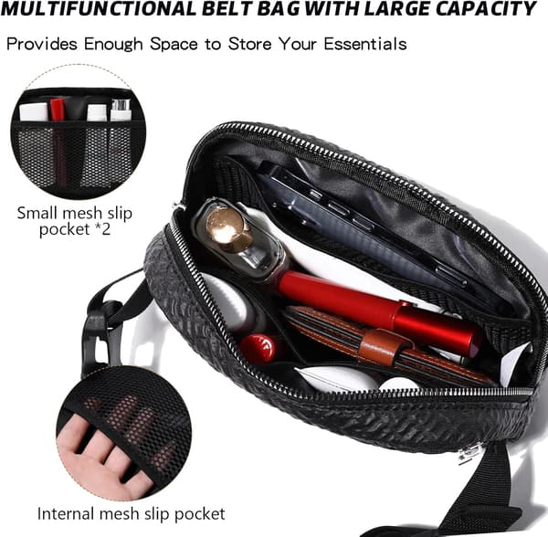 Bältesväska för kvinnor och män - Mångsidig crossbody midjeväska