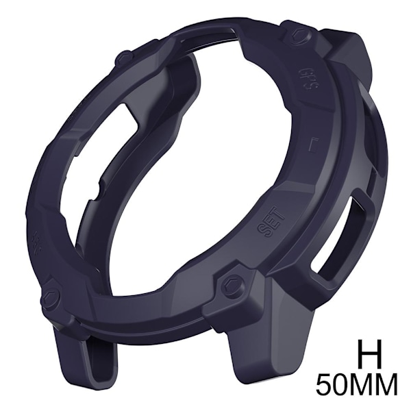 Skal Kompatibelt för Garmin Instinct 3 Solar 45mm/50mm Skydd, Ant blue 50MM