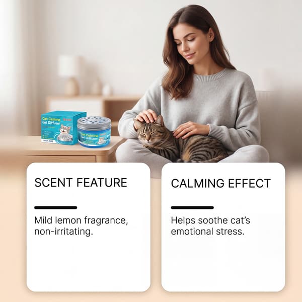 Beroligende Katte Gel Diffuser til Indendørs Brug - 120g