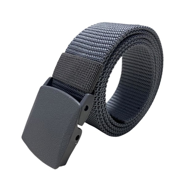 Nylonbälte Herr Elastiska Taktiska Nylonbälten För Jeans Byxor Rem> B3A0 H8V4 grey one-size
