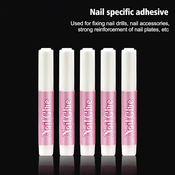 Nagelkonstverktygssats Nagelgellim DIY-set Filremsa för nybörjare setA 4pcs