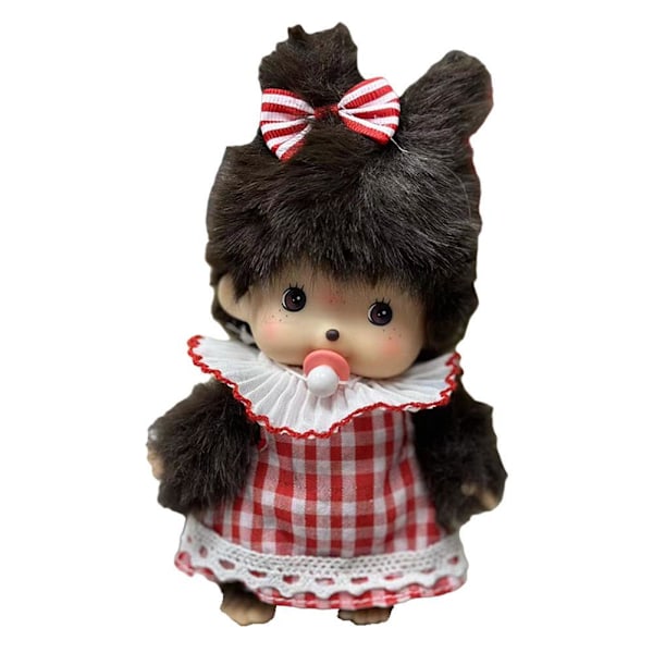 Monchiiichii Plyschleksak 15cm Korsklädd Dock Barnplysch brown girl 15cm