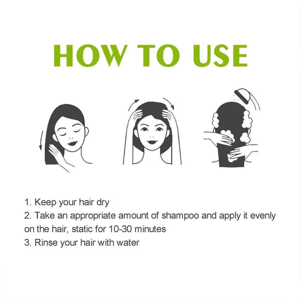 100g Hårfarve Shampoo Urte Hårfarve Shampoo Hvid Shampoo Sortfarvning Til Hår Hår Sort F9k2