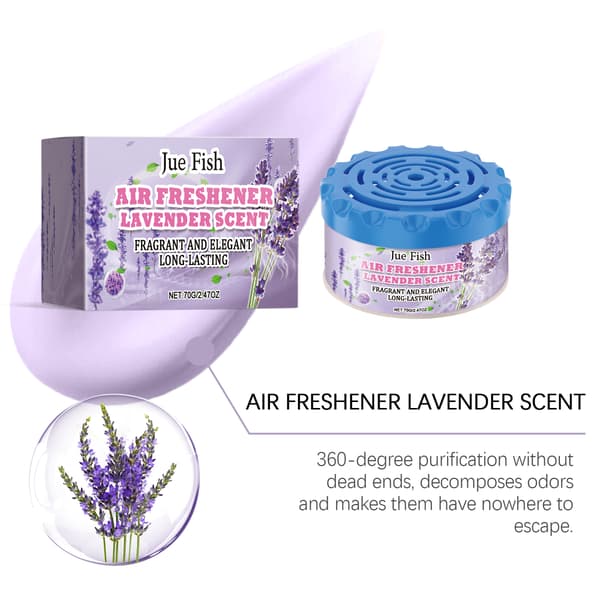 Luftfrisker (lavendelduft) til stue, soveværelse og badeværelse - langvarig duft, deodorizer og lugtfjerner.