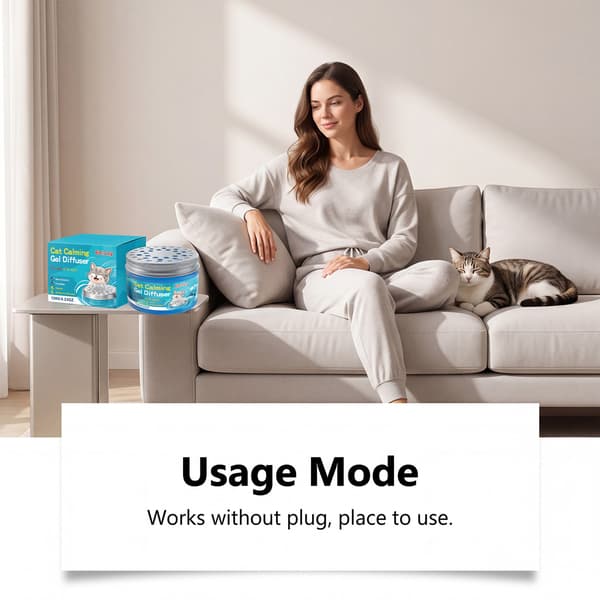 Beroligende kattgel-diffuser for innendørs bruk - 120g